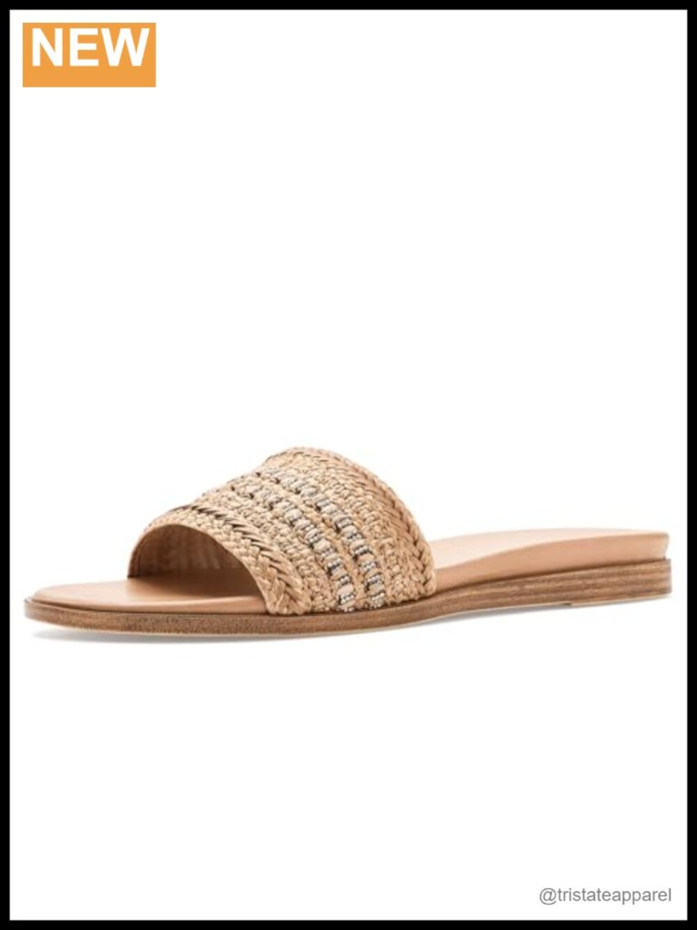 Seychelles Destination Raffia Slide Sandals Slip On Casual